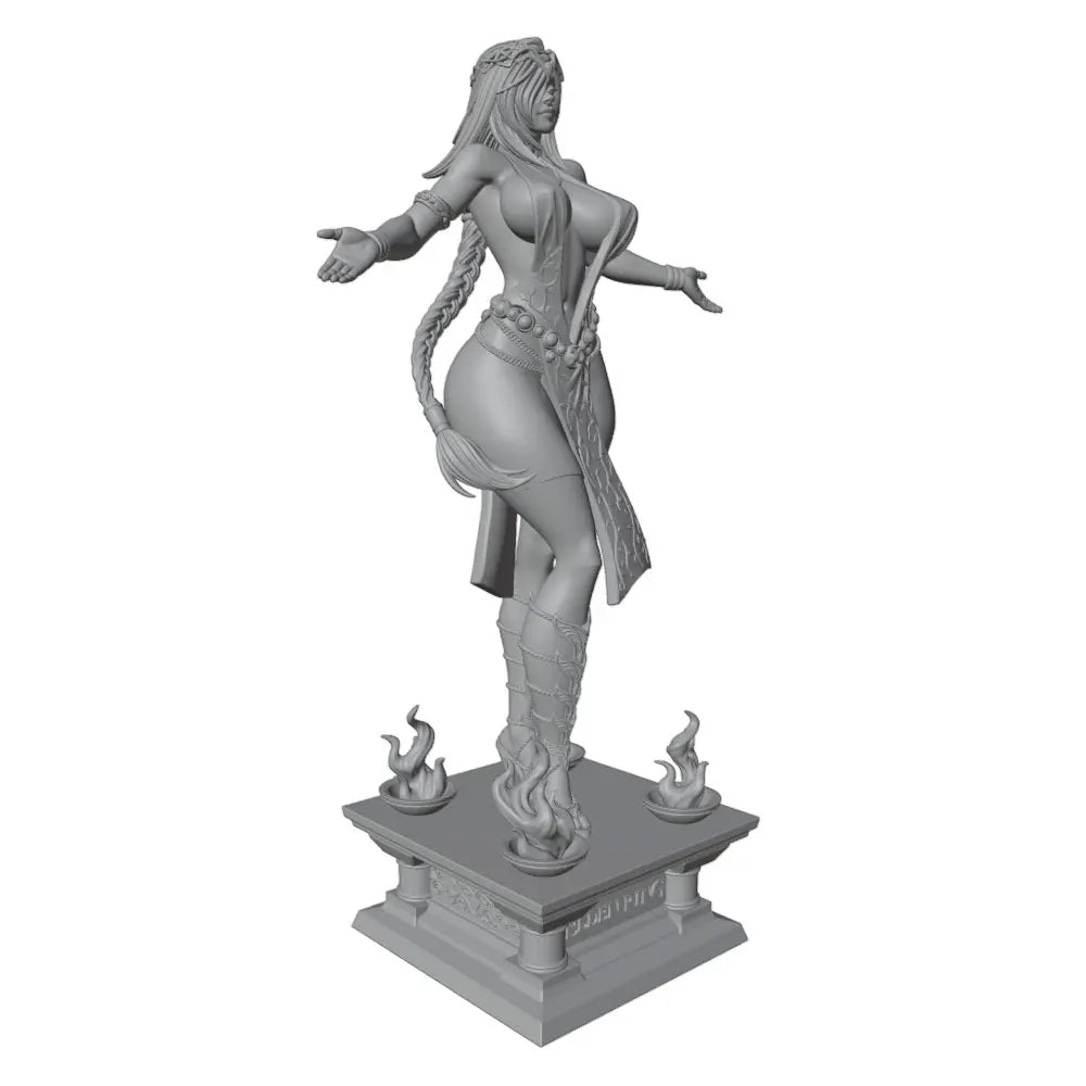 1/24 Pin-Up with Mythological Base, Resin Model Figure Kit, Unassembled and Unpainted