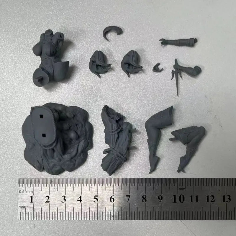 1/24 Kunoichi Warrior, Resin Model Figure Kit, Fantasy Theme, Unassembled and Unpainted