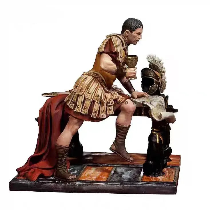 54mm Ancient Roman General with Attendant, 2 Figures, Resin Model Figure Kit, Unassembled and Unpainted
