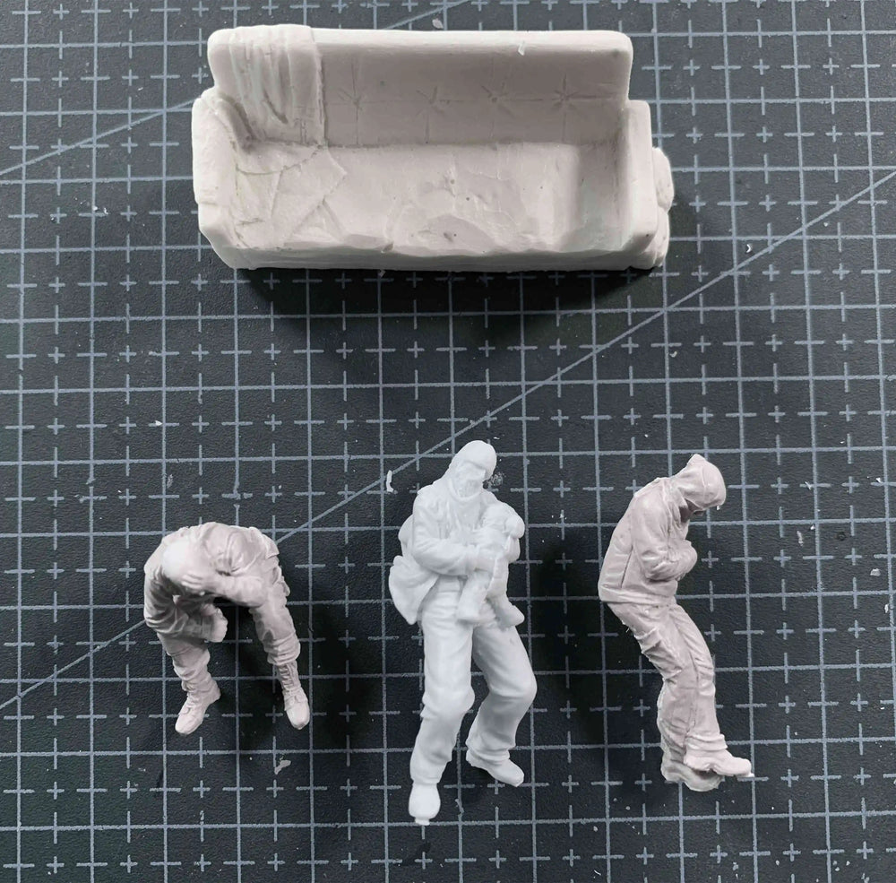 1/35 Modern Military Tactical Scene, 5 Figures, Resin Model Figure Kit, Unassembled and Unpainted