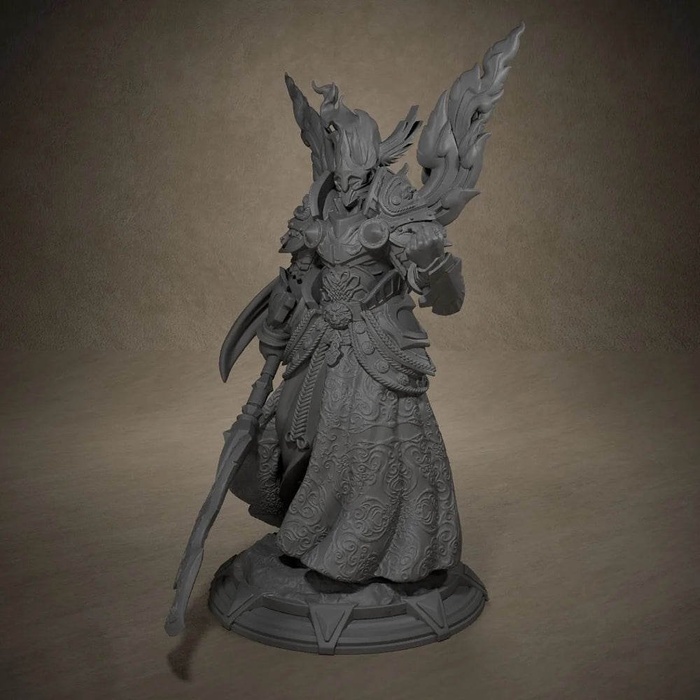80mm Dark Fantasy Demon, Resin Model Figure Kit, Fantasy Theme, Unassembled and Unpainted