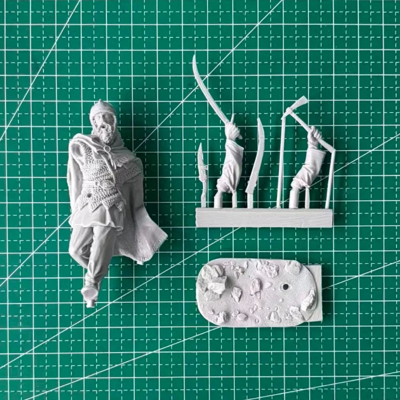 75mm Ancient Dacian Warriors, 3 Figures, Resin Model Figure Kit, Unassembled and Unpainted