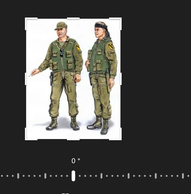1/48 Modern Tactical Soldier, 2 Figures, Resin Model Figure Kit, Unassembled and Unpainted