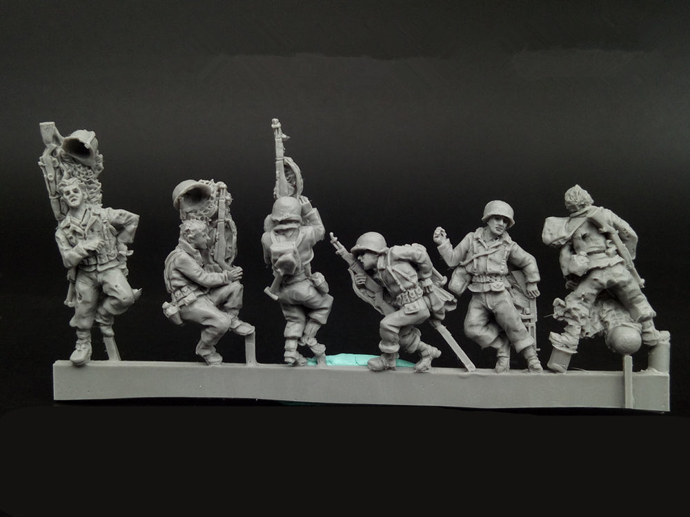 1/72 Modern US Army Soldiers, 6 Figures, Resin Model Figure Kit, Unassembled and Unpainted