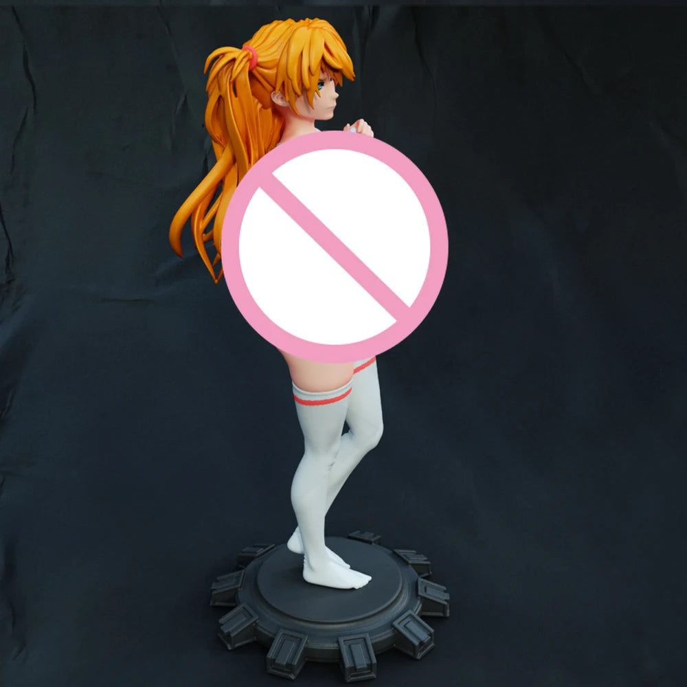 1/24 Female with Twin Braids, Resin Model Figure Kit, Anime Theme, Unassembled and Unpainted