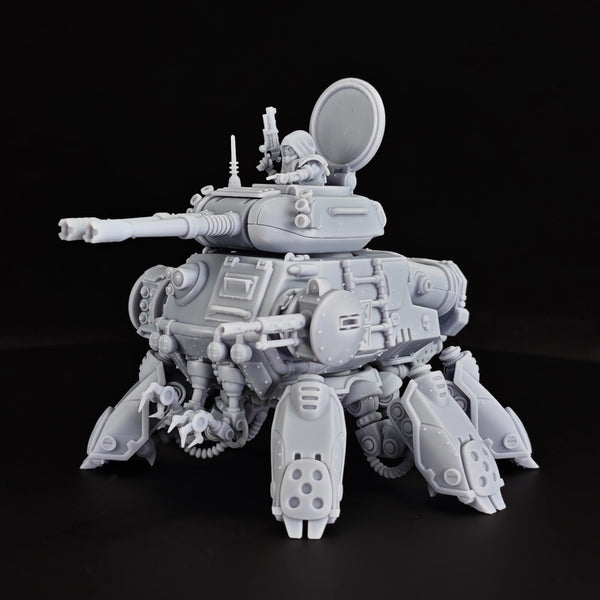 Scavenger Quadrupedal Tank, Resin Model Vehicle Kit, Sci-Fi Theme, Unassembled and Unpainted