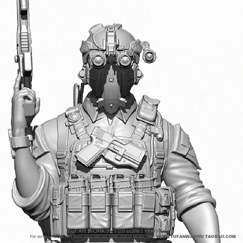 1/20 Modern Navy SEAL Operator, Resin Model Figure Kit, Unassembled and Unpainted