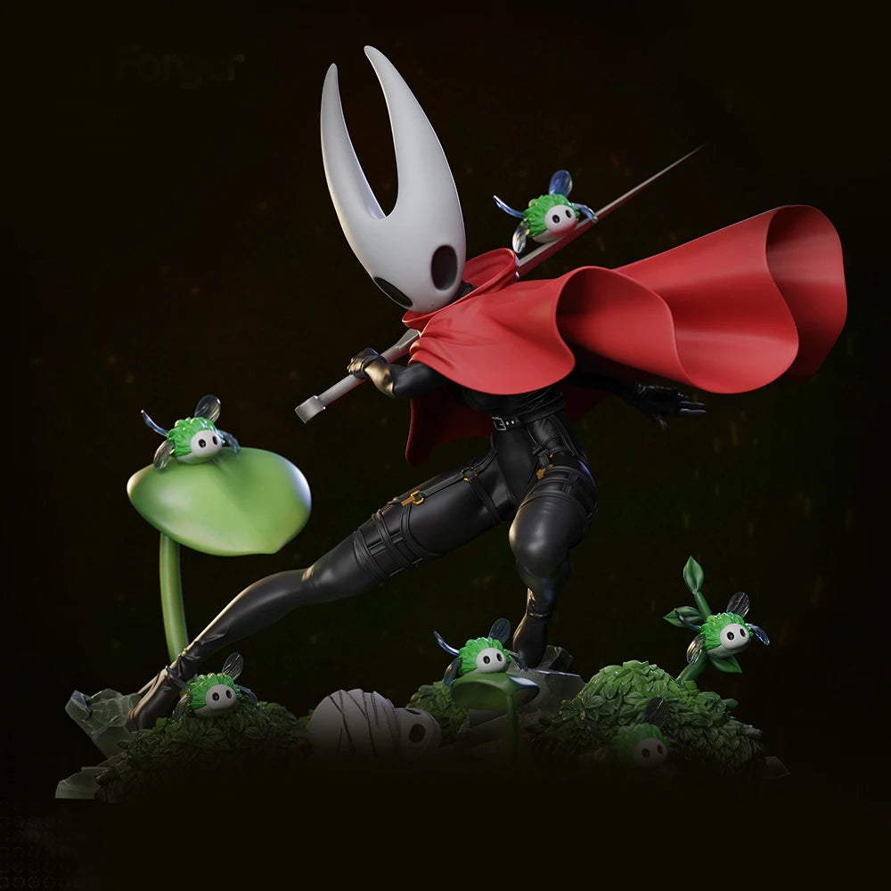 1/24 Horned Warrior with Red Cape, Resin Model Figure Kit, Fantasy Theme, Unassembled and Unpainted