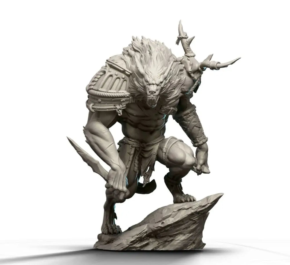 1/24 Orc Demon Warrior, Resin Model Figure Kit, Fantasy Theme, Unassembled and Unpainted