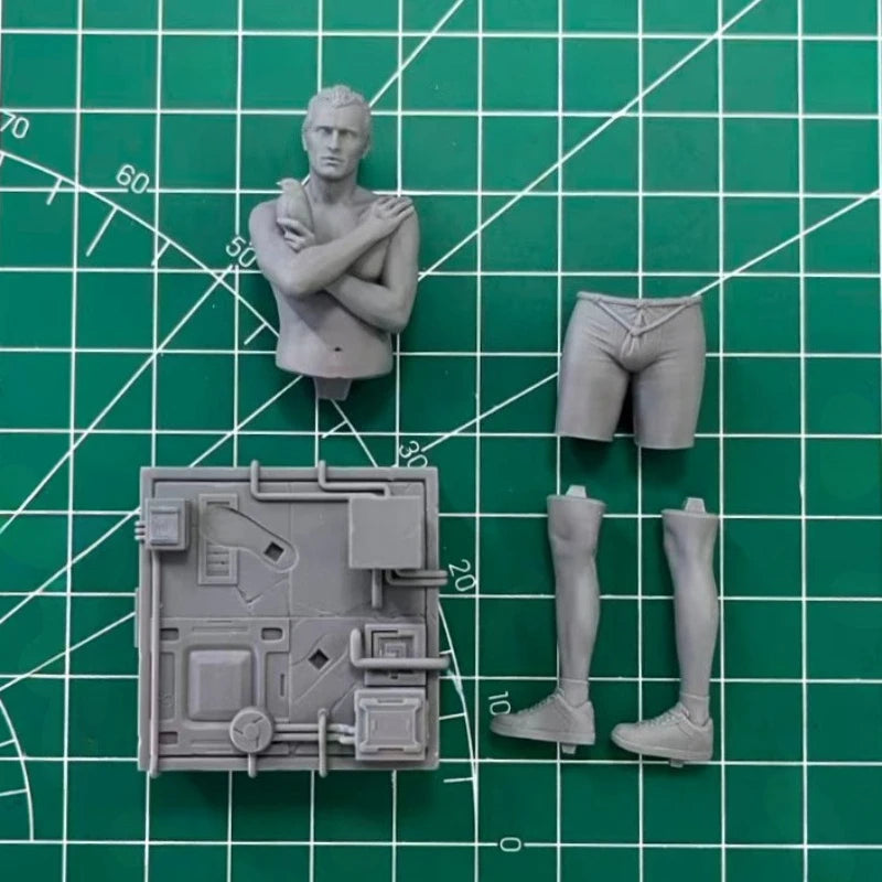 1/24 Modern Sci-Fi Bio-Warrior, Resin Model Figure Kit, Unassembled and Unpainted