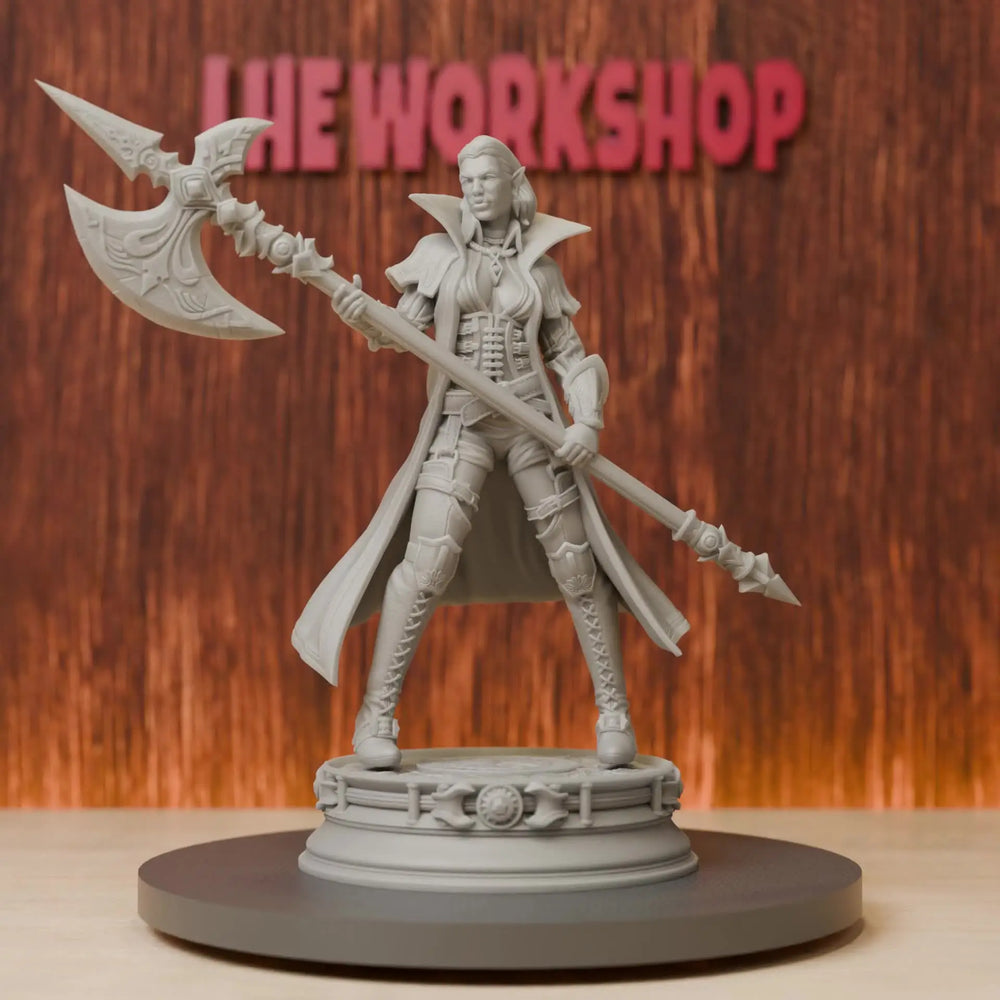 75mm Half-Orc Fighter, Resin Model Figure Kit, Fantasy Theme, Unassembled and Unpainted