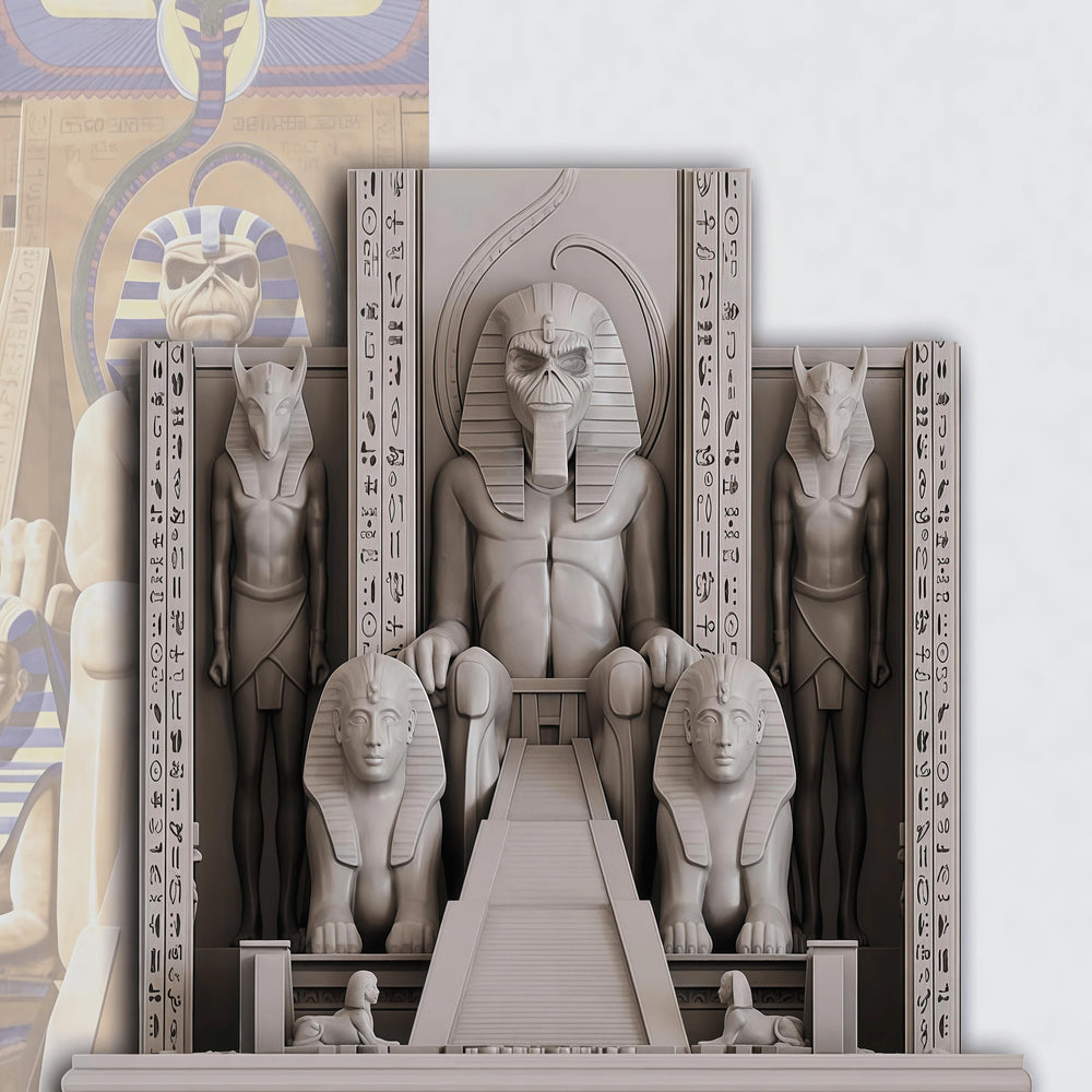 1/24 Ancient Egyptian Temple Pharaoh, 5 Figures, Resin Model Diorama Kit, Unassembled and Unpainted