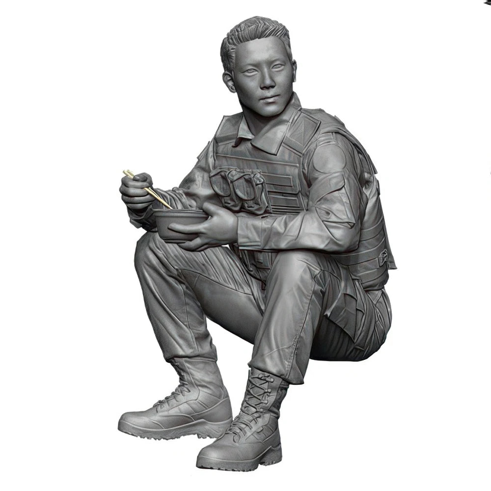 1/35 Modern Tactical Squad with Chest Rigs, 3 Figures, Resin Model Figure Kit, Unassembled and Unpainted