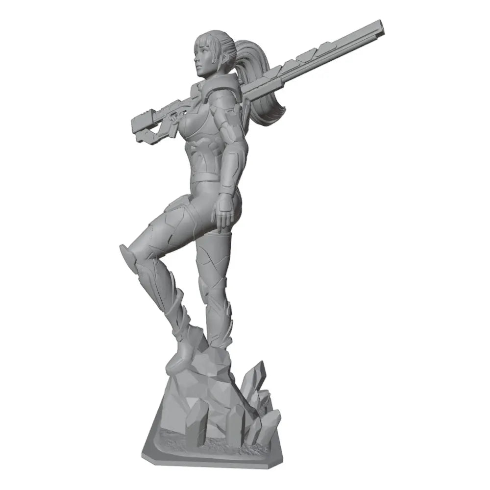 1/24 Armed Warrior, Resin Model Figure Kit, Fantasy Theme, Unassembled and Unpainted