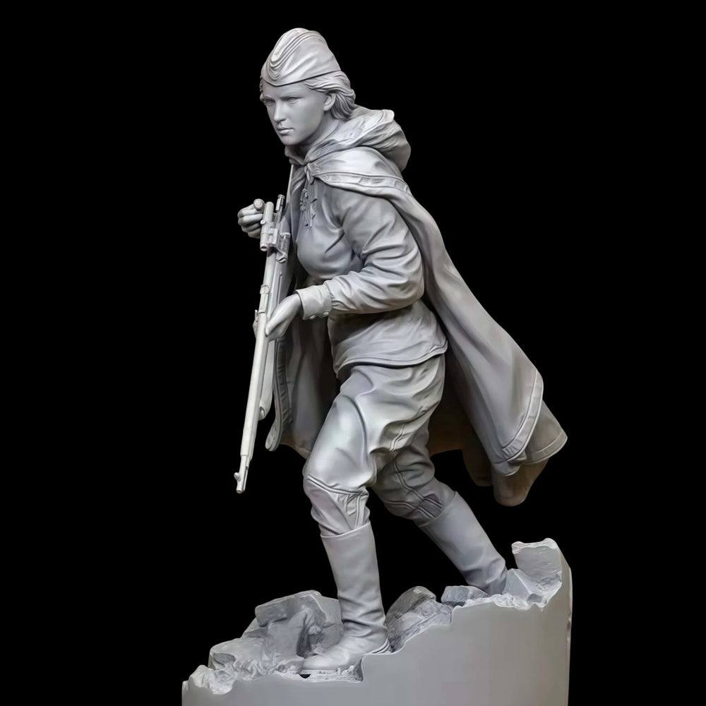 1/16 Warrior in Turban and Flowing Robes, Resin Model Figure Kit, Fantasy Theme, Unassembled and Unpainted