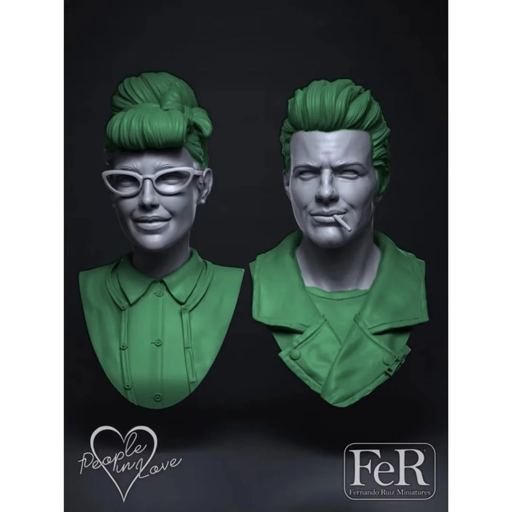 1/10 Contemporary Female Portraits, 4 Figures, Resin Model Bust Kit, Historical Theme, Unassembled and Unpainted