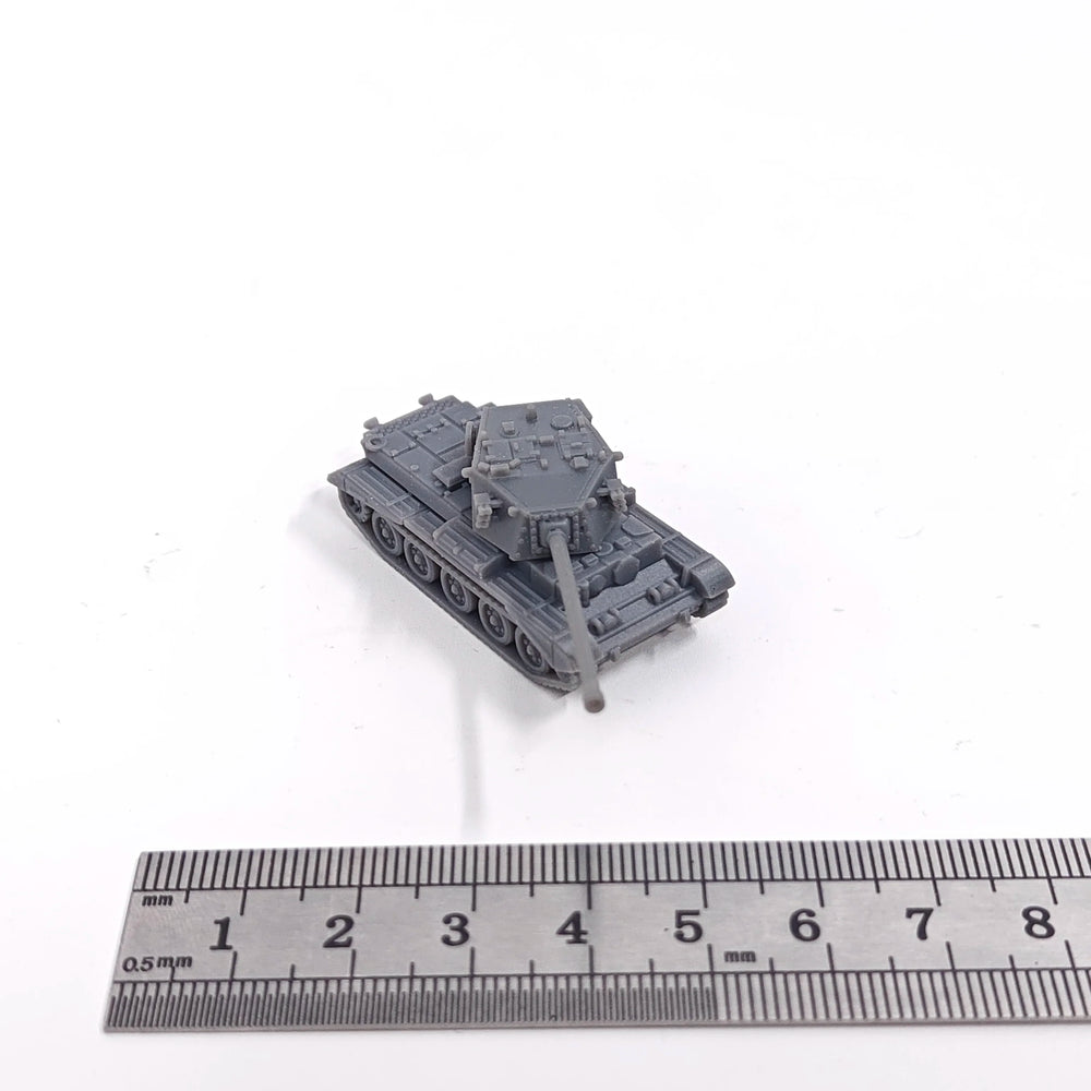 1/144 WWII British FV4101 Charioteer Tank Destroyer, Resin Model Vehicle Kit, Unassembled and Unpainted