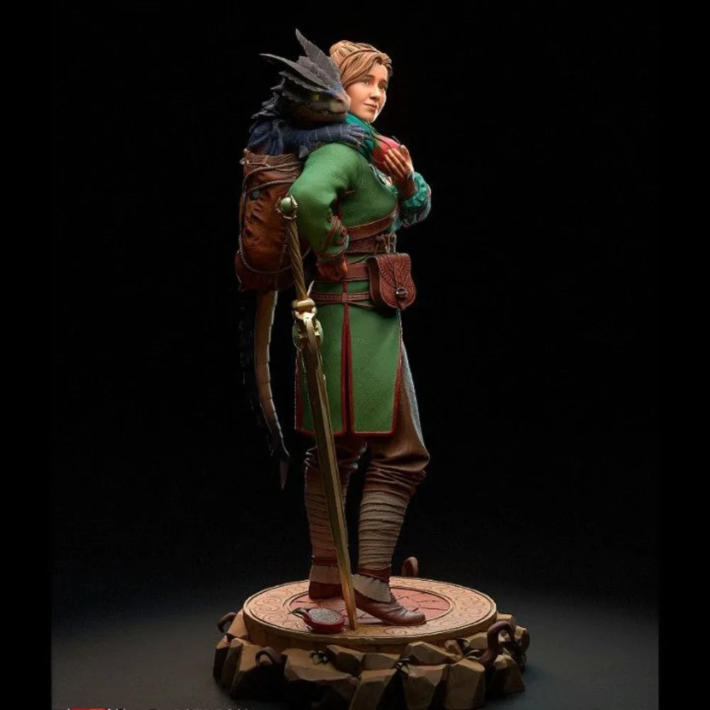 Winged Dragon Warriors, 4 Figures, Resin Model Figure Kit, Fantasy Theme, Unassembled and Unpainted