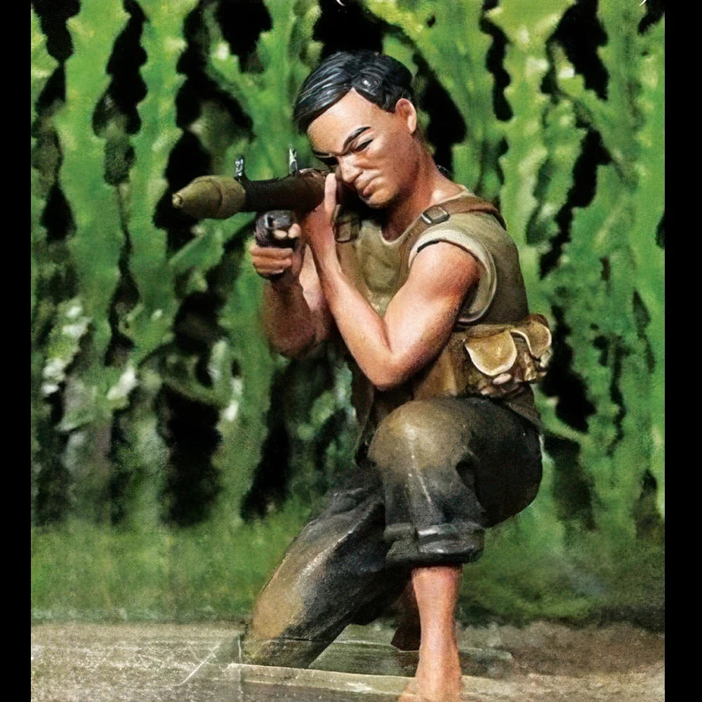 1/35 Vietnam War Commando Soldier, Resin Model Figure Kit, Unassembled and Unpainted