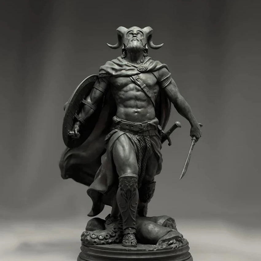 1/24 Demon Oni Warrior, Resin Model Figure Kit, Fantasy Theme, Unassembled and Unpainted