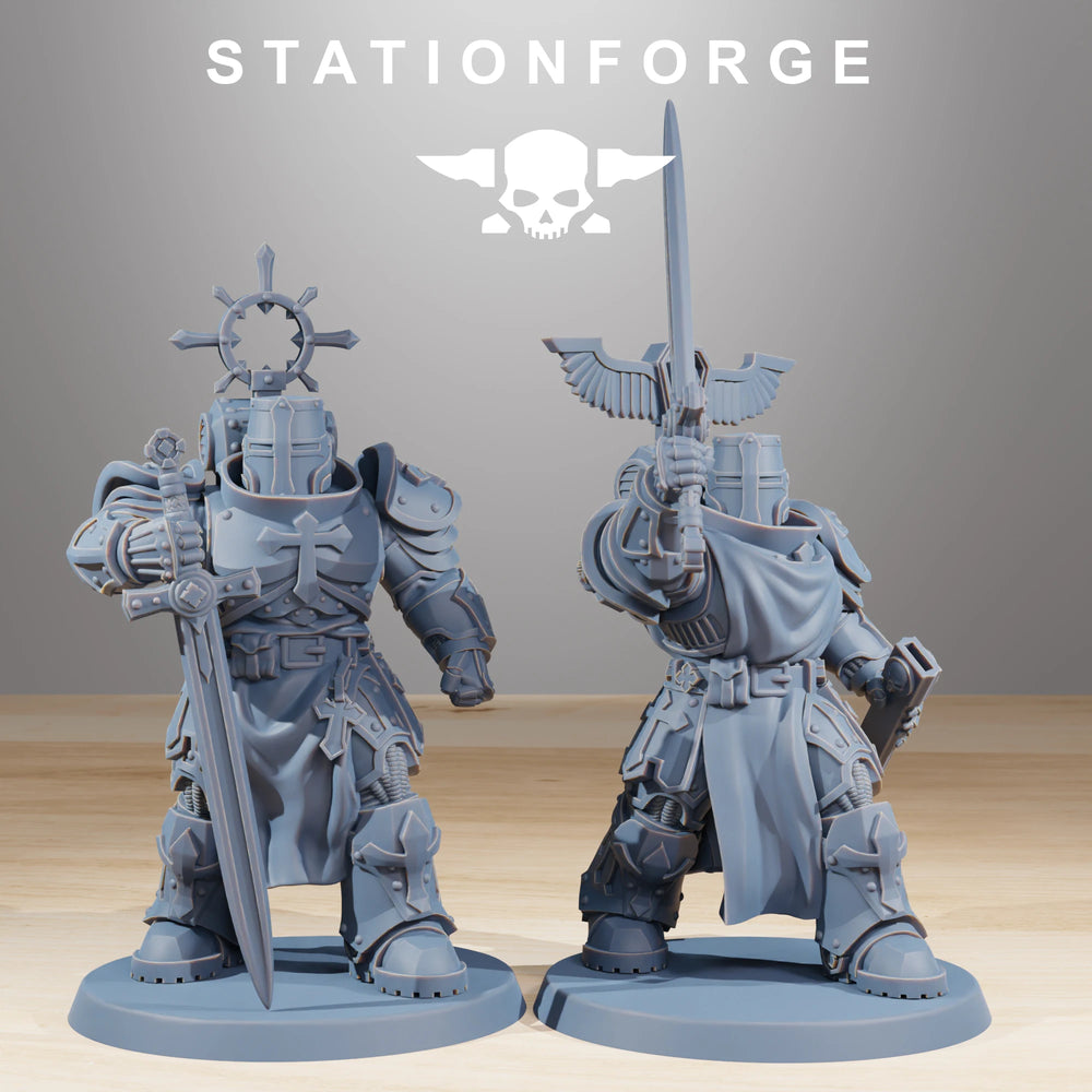 32mm Religious Zealots, 20 Figures, Resin Model Figure Kit, Sci-Fi Theme, Unassembled and Unpainted