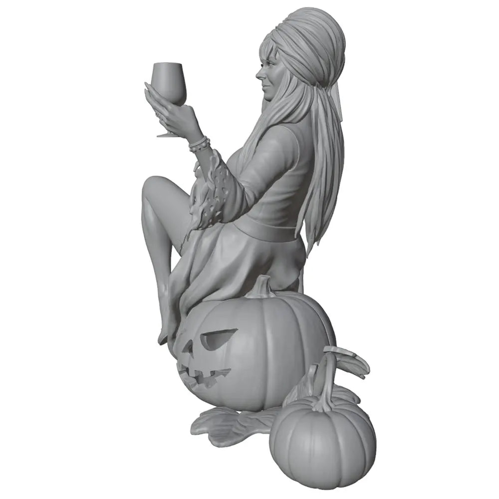 1/24 Halloween Witch, Resin Model Figure Kit, Fantasy Theme, Unassembled and Unpainted