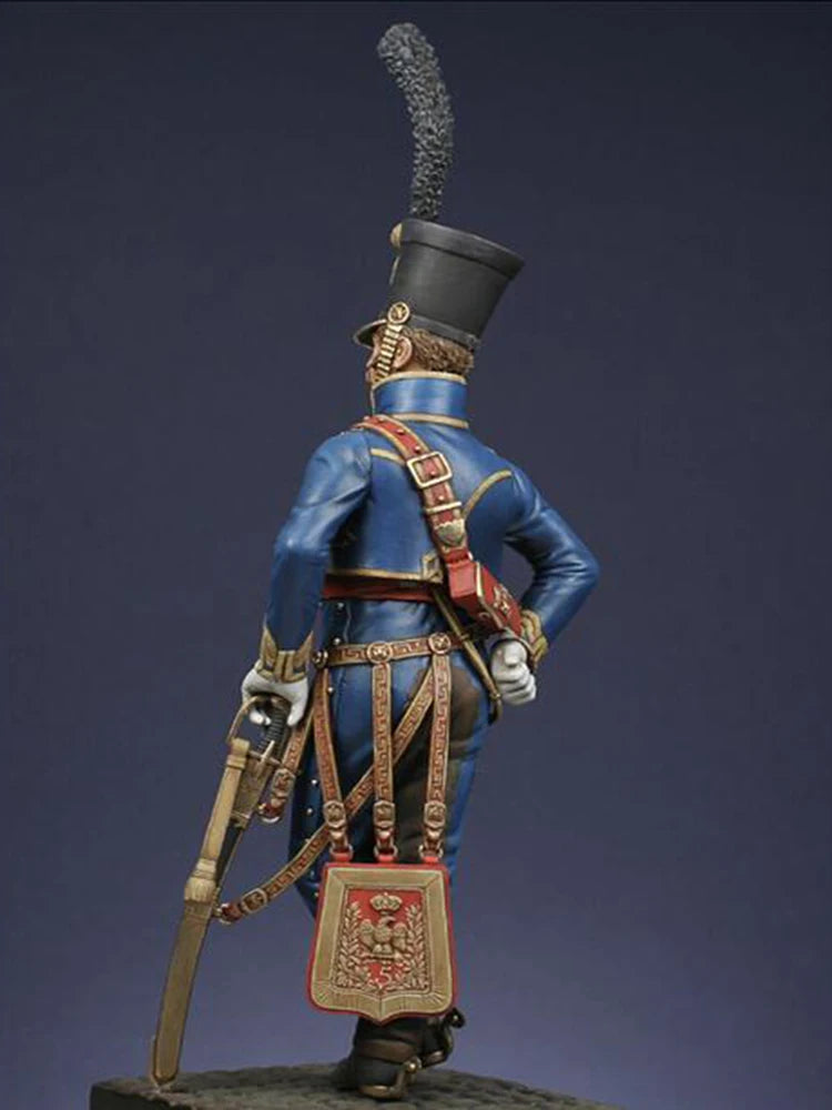 1/18 Napoleonic French Cavalry Officer, Resin Model Figure Kit, Unassembled and Unpainted