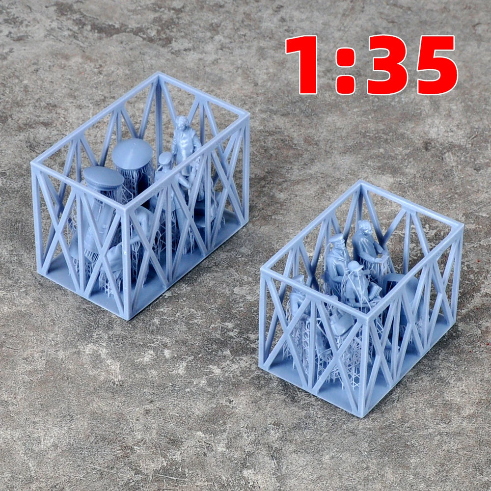 1/35 Street Scene Civilians, 25 Figures, Resin Model Figure Kit, Historical Theme, Unassembled and Unpainted