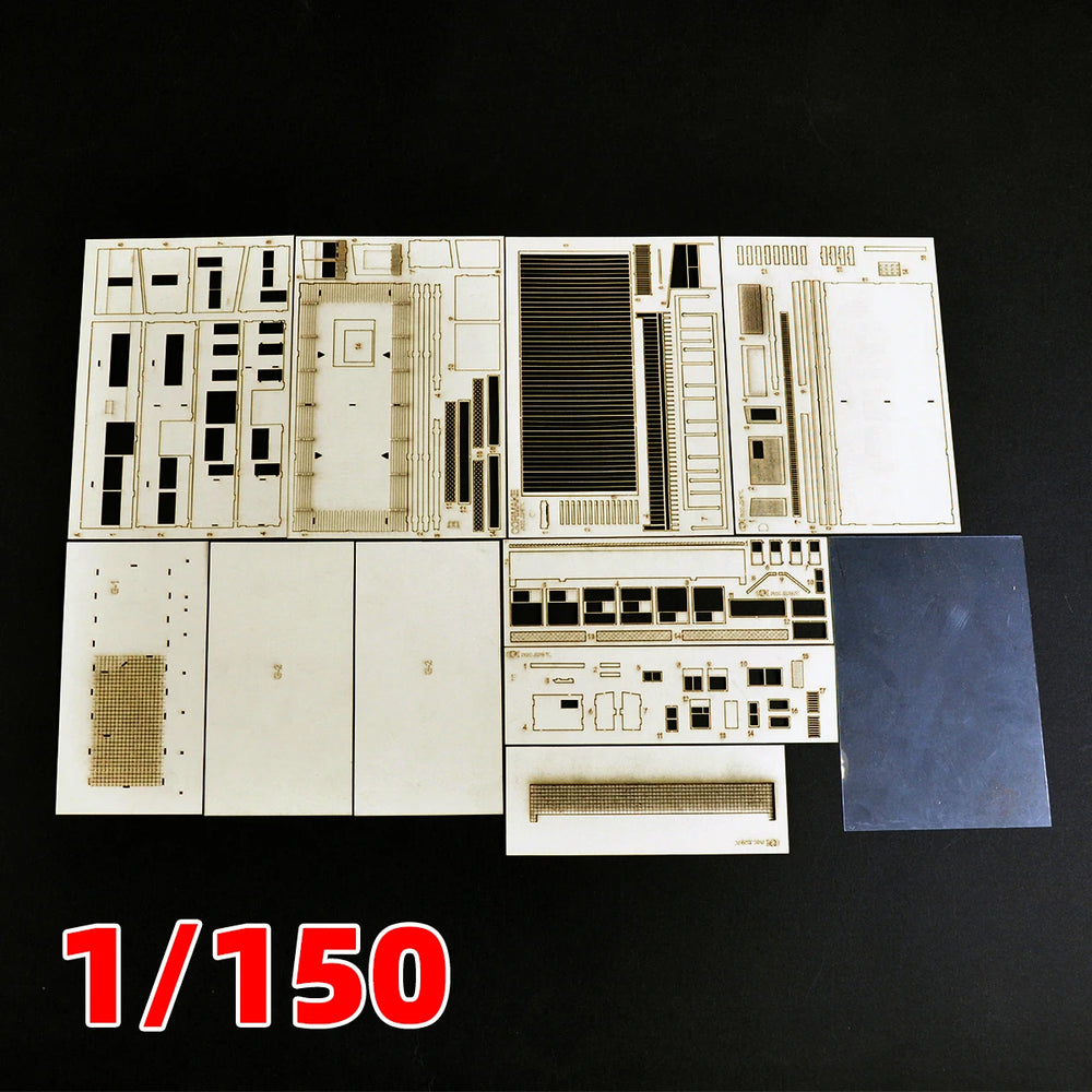1/150 Modern Railway Station & Bus Stop, Resin Model Terrain Kit, Unpainted