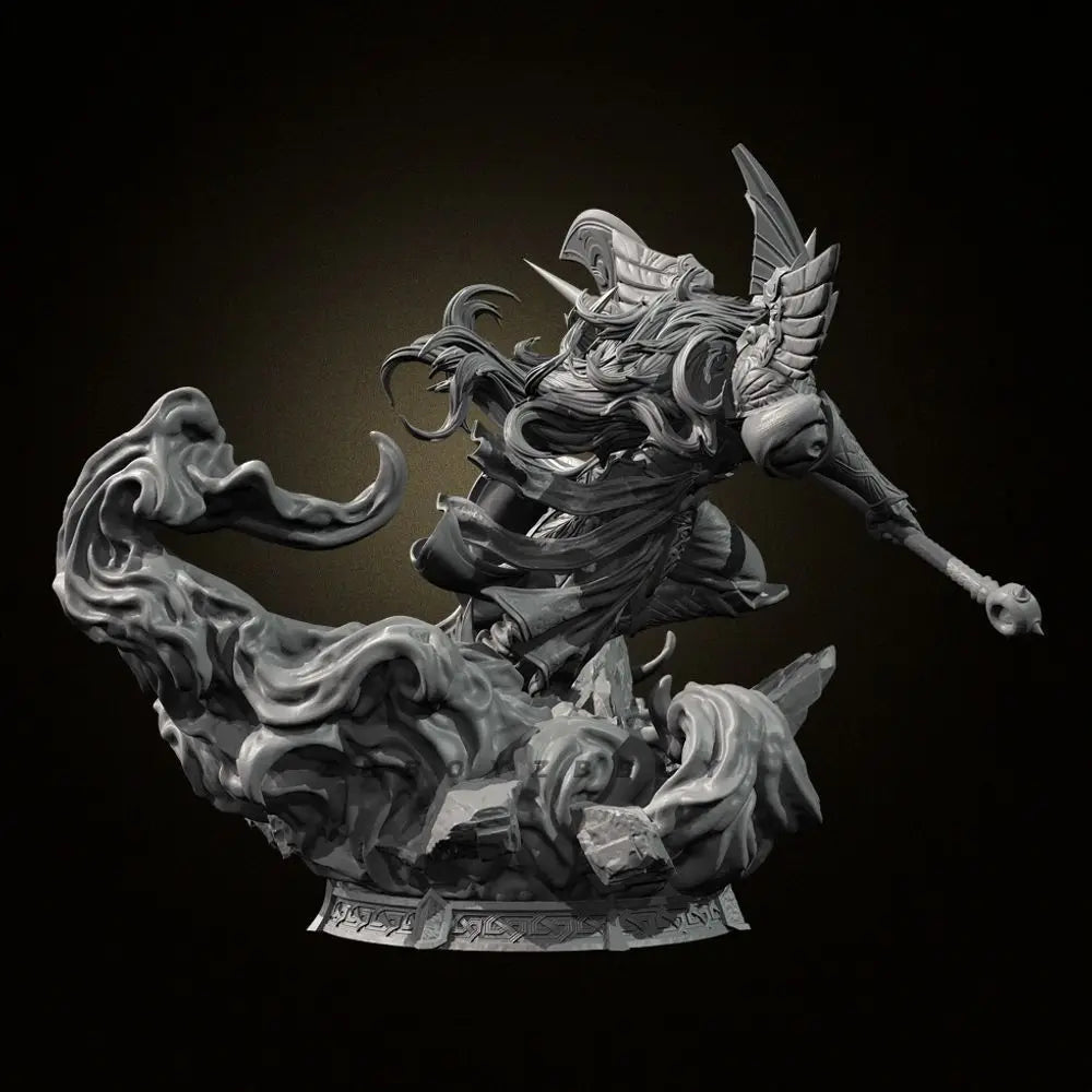 50mm Celestial General, Resin Model Figure Kit, Fantasy Theme, Unassembled and Unpainted