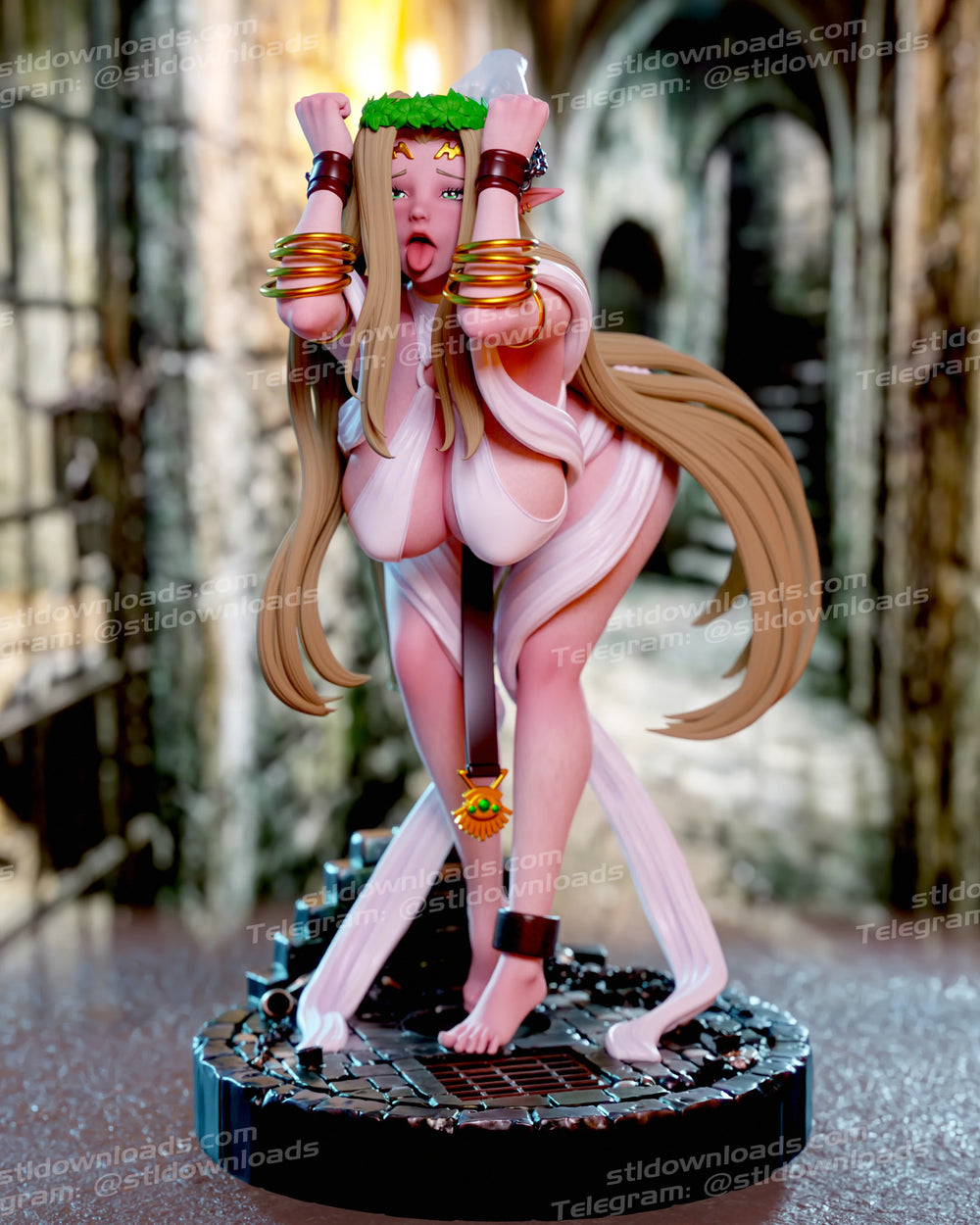 1/24 Elf Woman, Resin Model Figure Kit, Fantasy Theme, Unassembled and Unpainted
