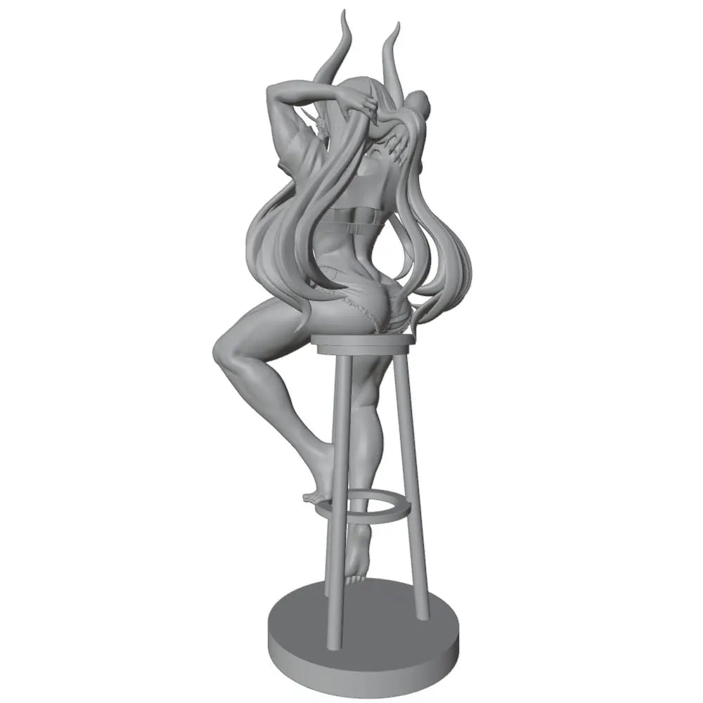 75mm Demon Girl, Resin Model Figure Kit, Unassembled and Unpainted