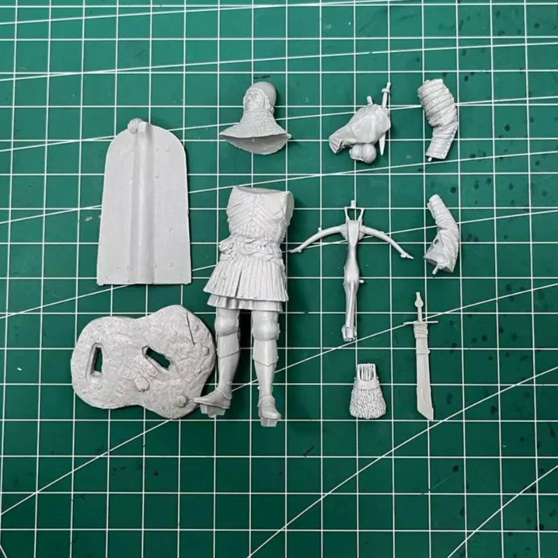1/24 Medieval French Archer, Resin Model Figure Kit, Unassembled and Unpainted