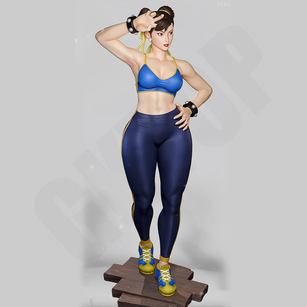 Martial Artist Pretty Girl, Resin Model Figure Kit, Unassembled and Unpainted