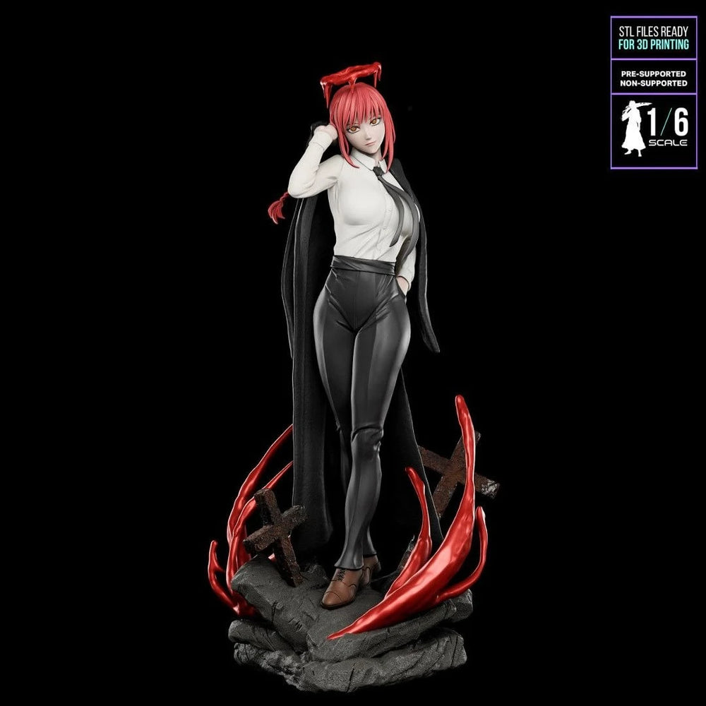 Chainsaw Girl, Resin Model Figure Kit, Anime Theme, Unassembled and Unpainted