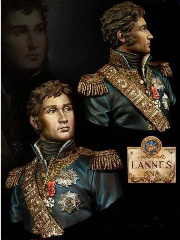 1/9 Napoleonic Marshal Lannes in Dress Uniform, Resin Model Bust Kit, Unassembled and Unpainted