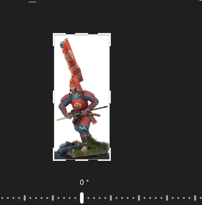 1/24 Samurai Warrior in Crimson Armor with Naginata, Resin Model Figure Kit, Fantasy Theme, Unassembled and Unpainted