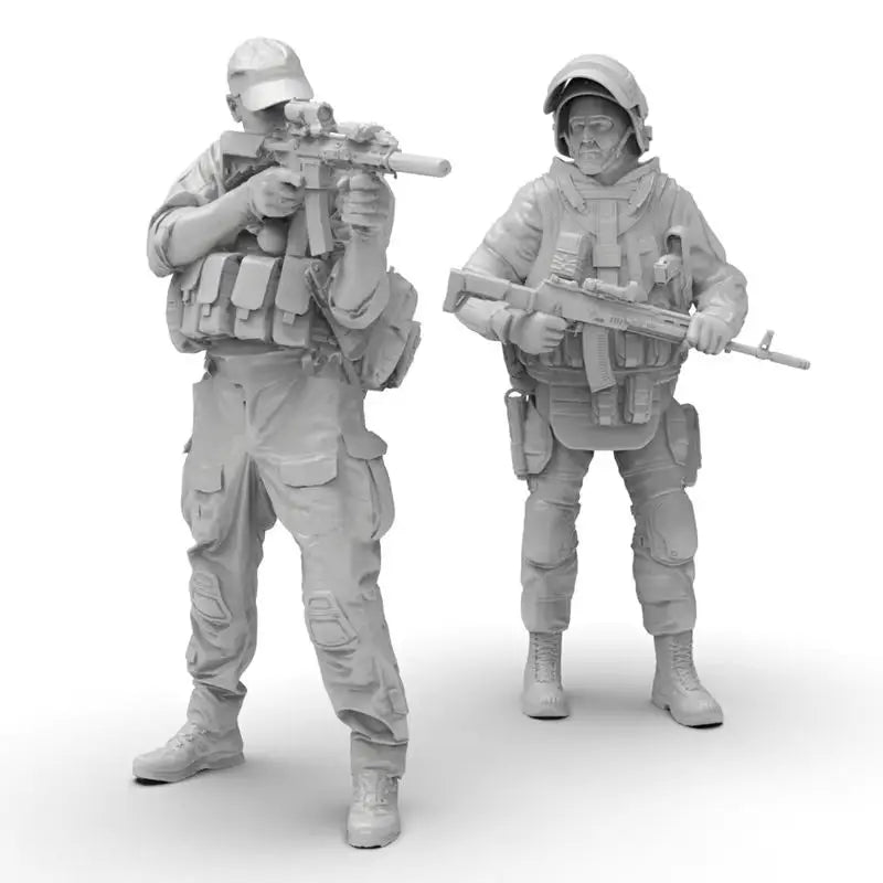 1/35 Modern Tactical Infantry Team with Plate Carriers, 4 Figures, Resin Model Figure Kit, Unassembled and Unpainted