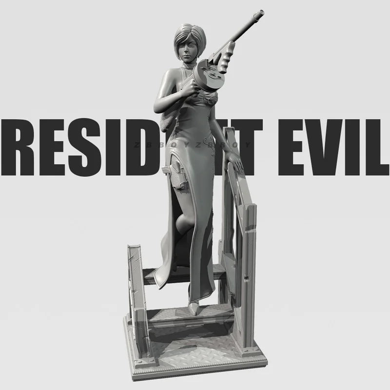 55mm Survival Horror Operative, Resin Model Figure Kit, Fantasy Theme, Unassembled and Unpainted