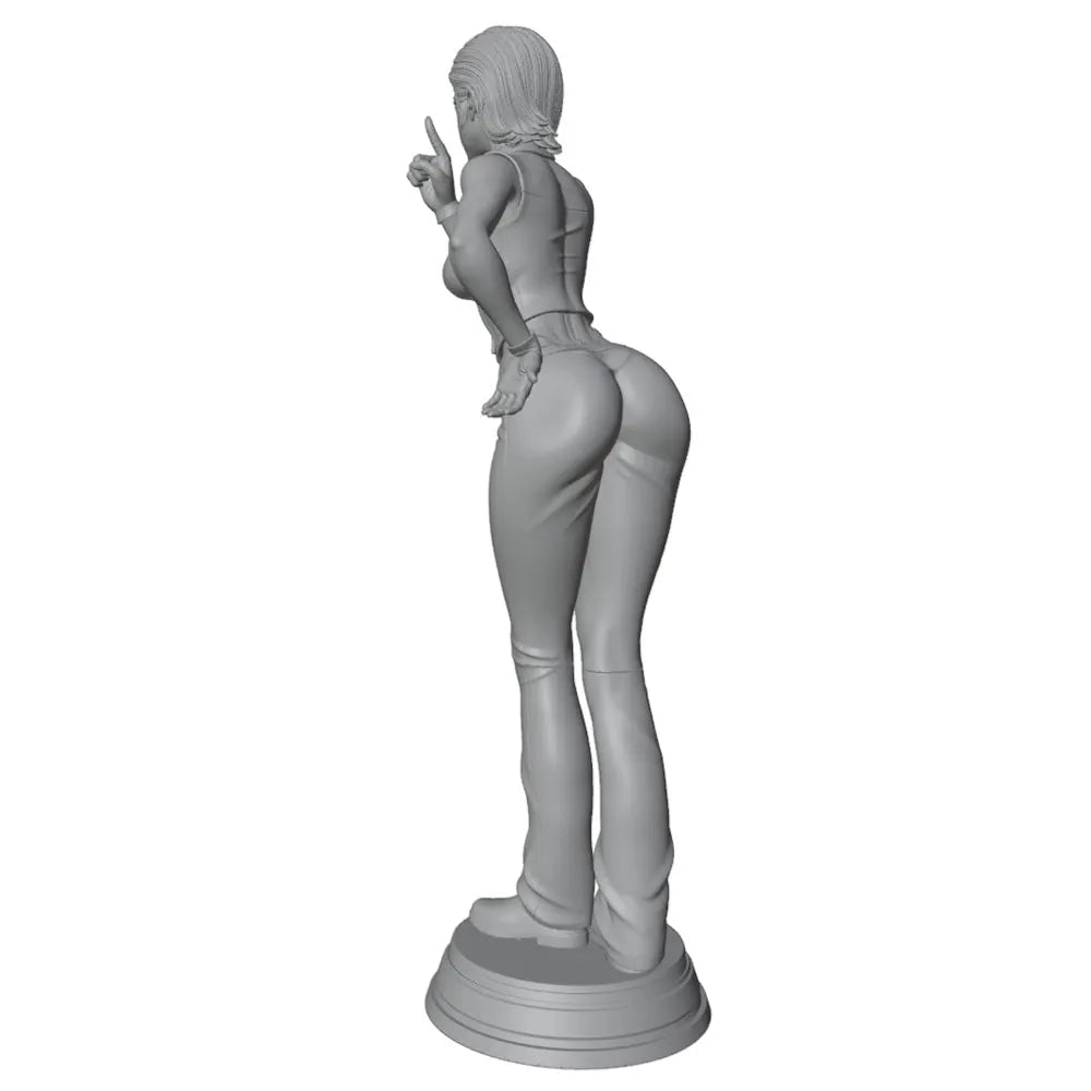 75mm Pin-Up Girl Seated, Resin Model Figure Kit, Unassembled and Unpainted