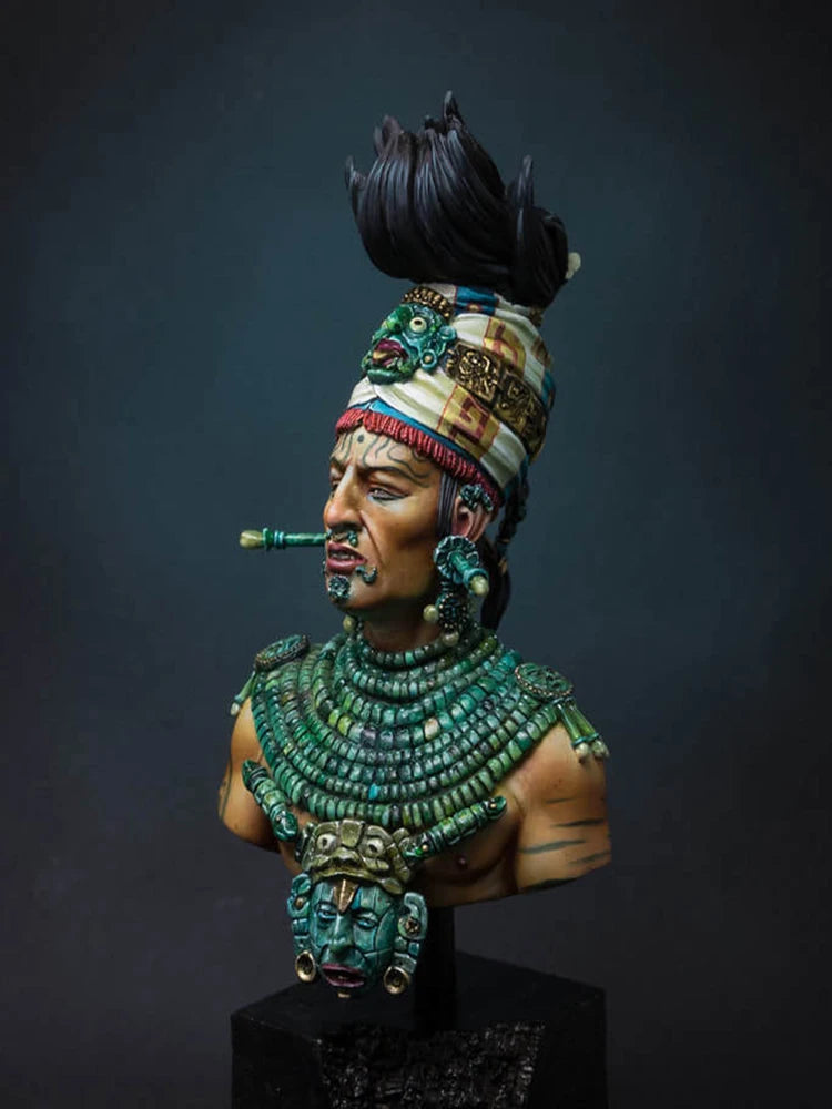 1/10 Ancient Egyptian Chieftain, Resin Model Bust Kit, Unassembled and Unpainted