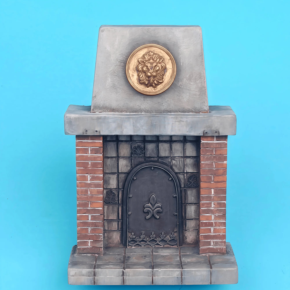 1/35 European Fireplace, Resin Model Terrain Kit, Historical Theme, Unpainted