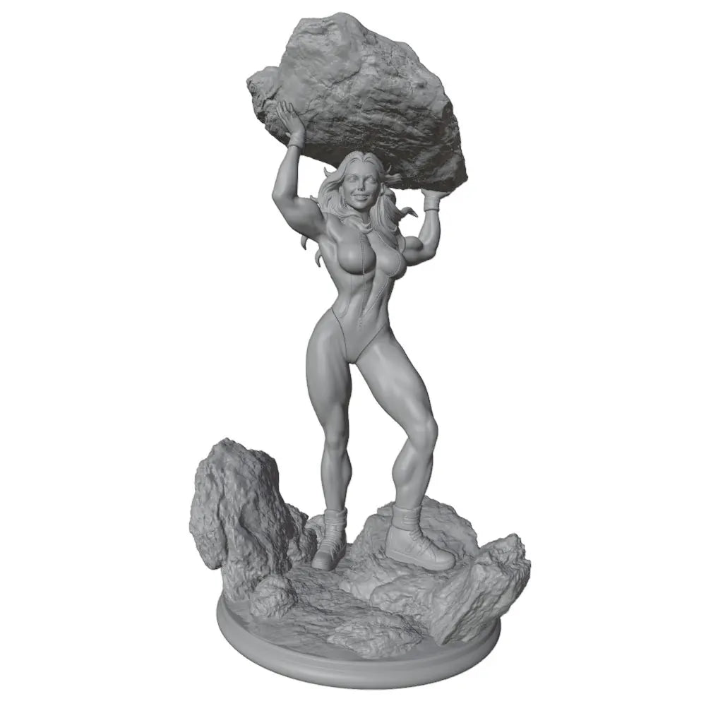 1/24 Females with Boulders, 2 Figures, Resin Model Figure Kit, Fantasy Theme, Unassembled and Unpainted