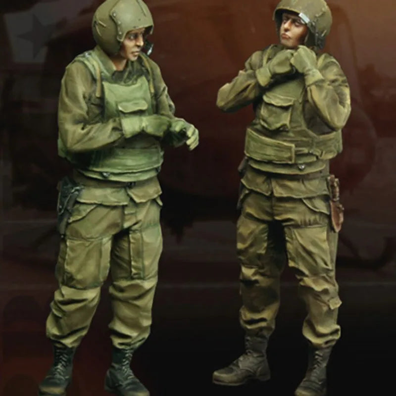 1/35 Modern Tactical Operators with Comms, 2 Figures, Resin Model Figure Kit, Unassembled and Unpainted