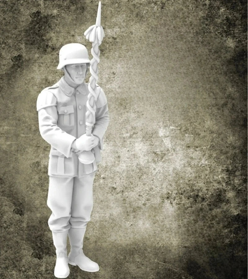 1/35 WWI German Imperial Drummer, Resin Model Figure Kit, Unassembled and Unpainted