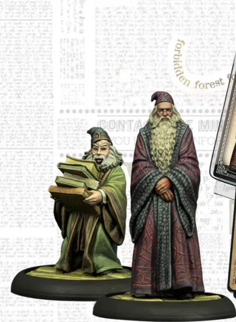 Wizards, 2 Figures, Resin Model Figure Kit, Fantasy Theme, Unassembled and Unpainted