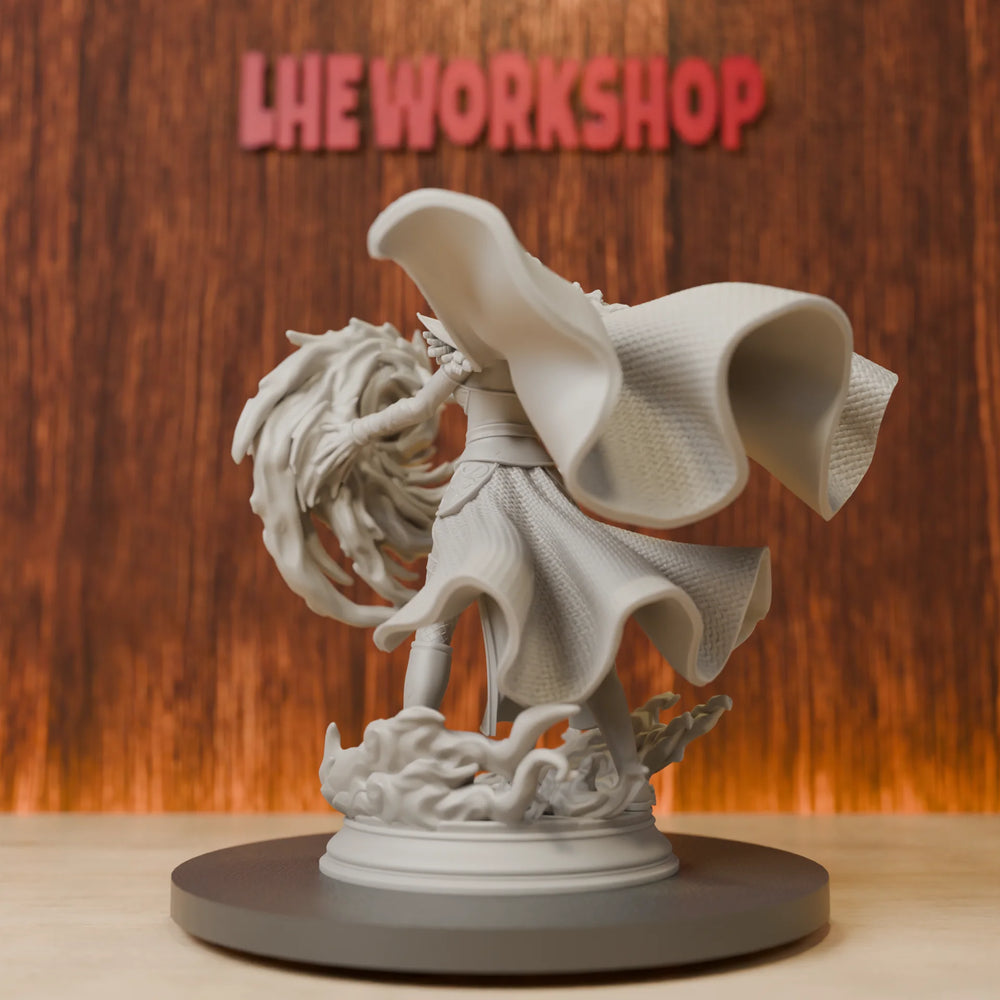Half-Elf Arcane Sorceress, Resin Model Figure Kit, Fantasy Theme, Unassembled and Unpainted