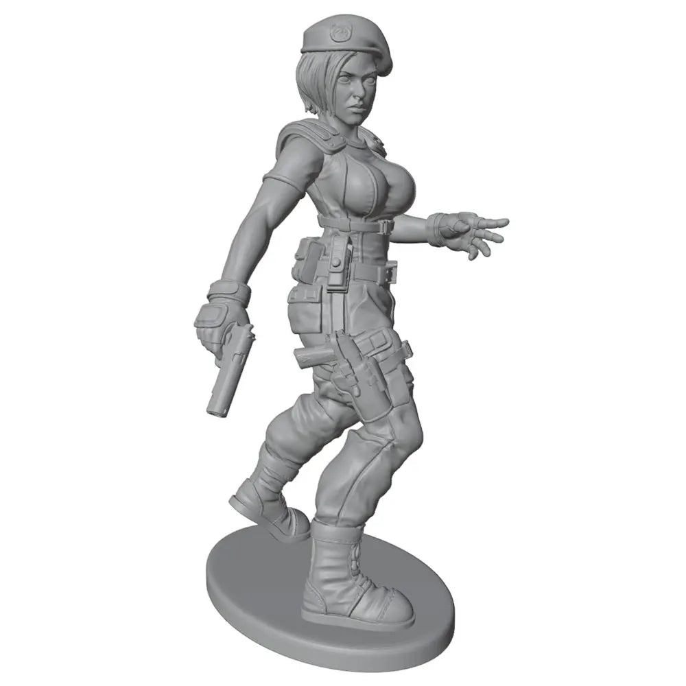 1/24 Modern Tactical Operator with Sidearm, Resin Model Figure Kit, Unassembled and Unpainted