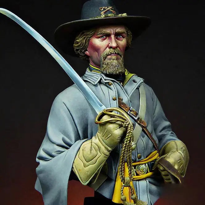 1/10 American Civil War Union Officer, Resin Model Figure Kit, Unassembled and Unpainted