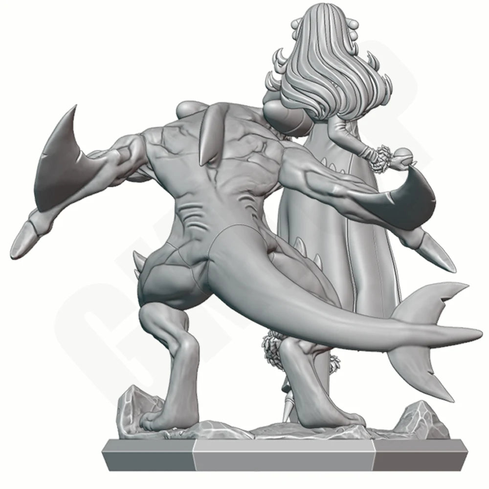 1/24 Female Beast Warrior, Resin Model Figure Kit, Fantasy Theme, Unassembled and Unpainted